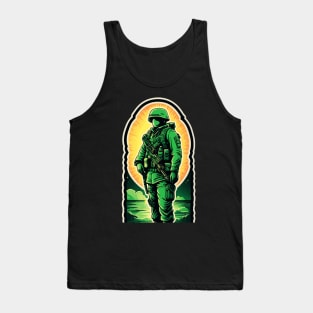 Soldiers Defending the Final Frontier Tank Top